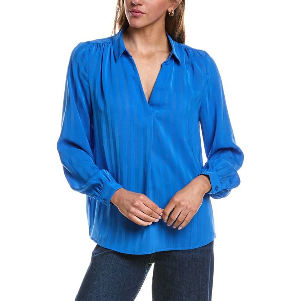 Ichi Womens  Enavi Long Sleeve Top, Blue